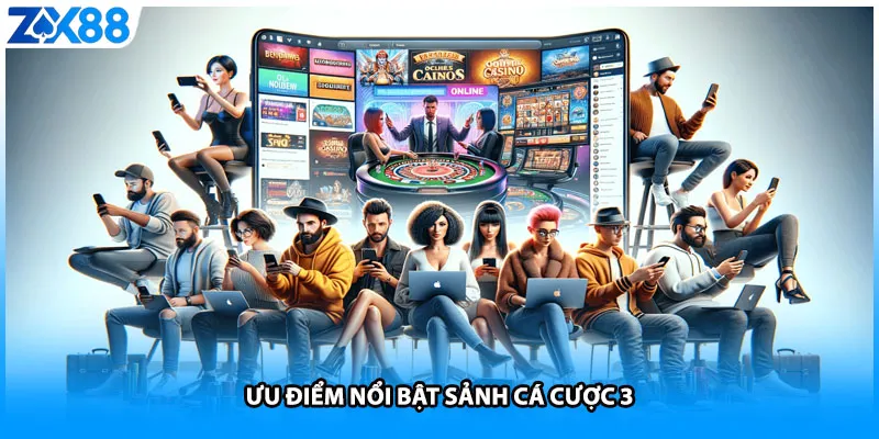 Ưu điểm nổi bật sảnh cá cược 3